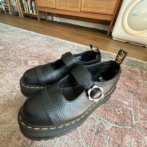 DR. MARTENS ADDINA PLATFORM OXFORD BLACK women's 8